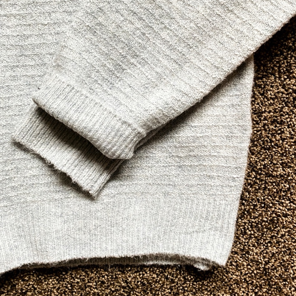 Light Blue Vero Moda Sadella Textured Crewneck Pullover Size M